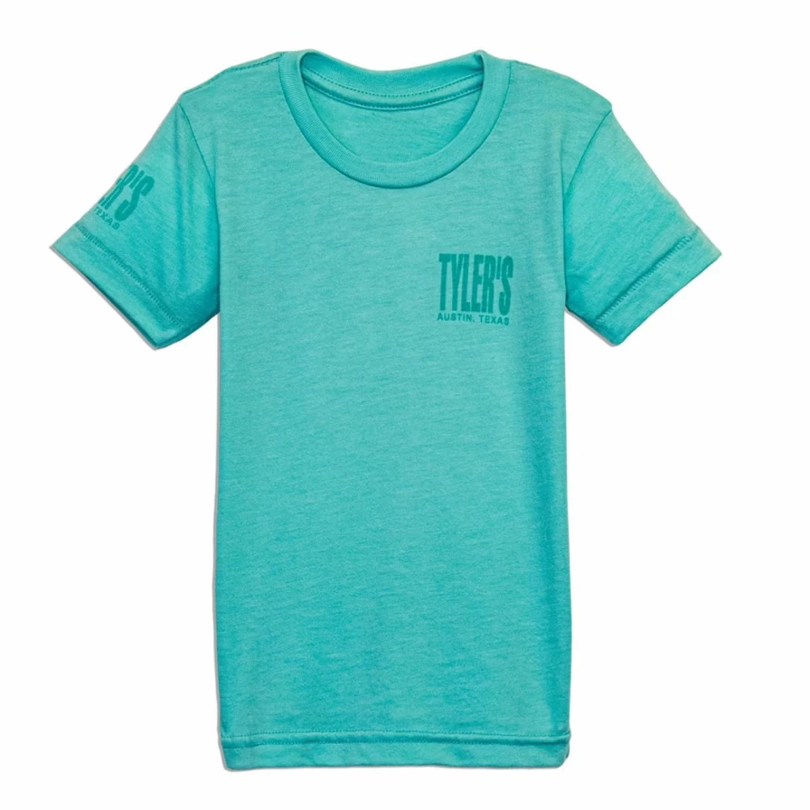 "Toddler's Seafoam Green Heather Short Sleeve T-Shirt by Tyler's Austin"