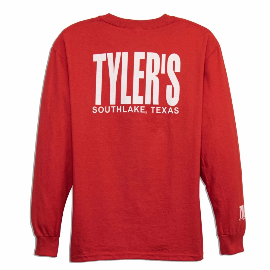 Kids' Red and White Long Sleeve T-Shirt - Southlake Collection