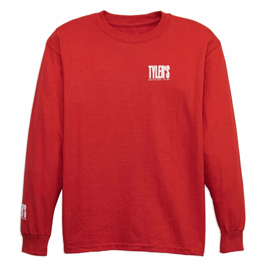 Kids' Red and White Long Sleeve T-Shirt - Southlake Collection