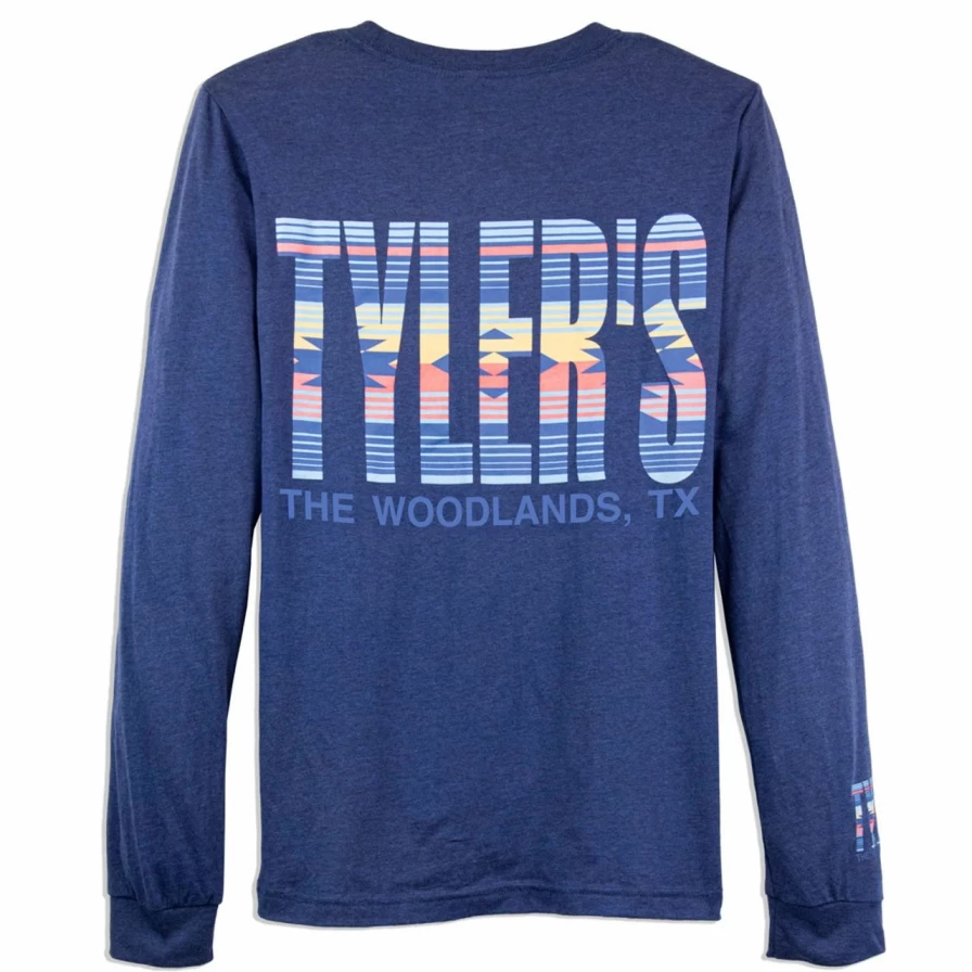 Men's Long Sleeve Graphic Tee - Tucson Desert Themed Casual Top for Outdoor Enthusiasts