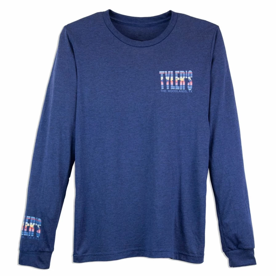 Men's Long Sleeve Graphic Tee - Tucson Desert Themed Casual Top for Outdoor Enthusiasts