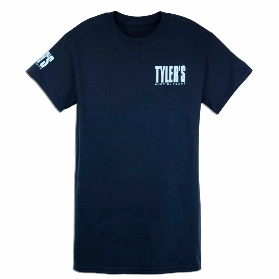 "Navy and Light Blue Casual T-Shirt by Tyler's - Austin Style Tee"