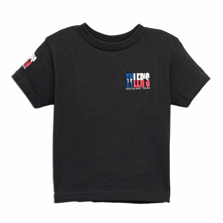 "Toddler's Black Texas Flag T-Shirt - Southlake Style Tyler's Tee for Kids"