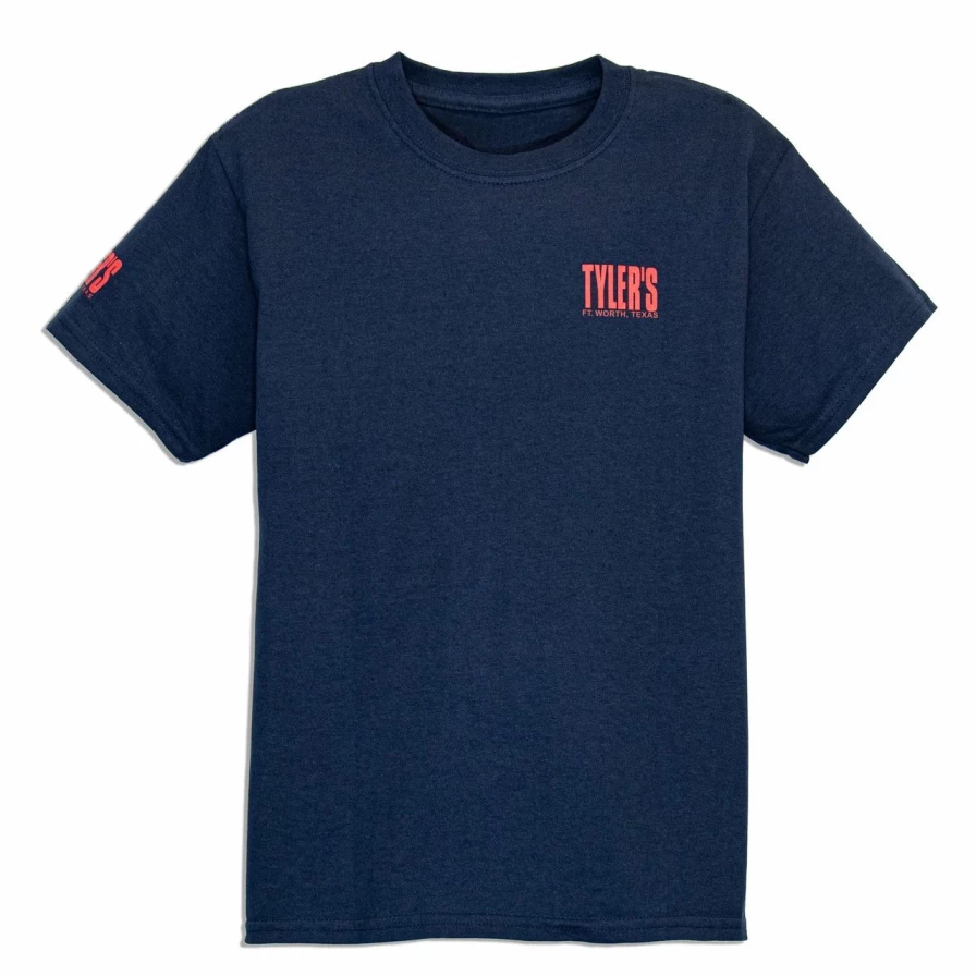 Kids' Navy/Red/White Short Sleeve T-Shirt - Comfortable Cotton Tee for Boys and Girls