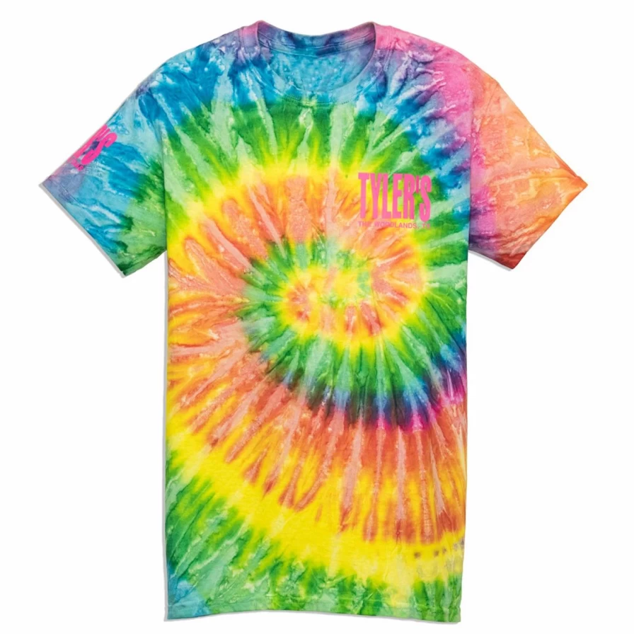 "Heliconia Tie-Dye T-Shirt | Vibrant Floral Print Tee for Men & Women"