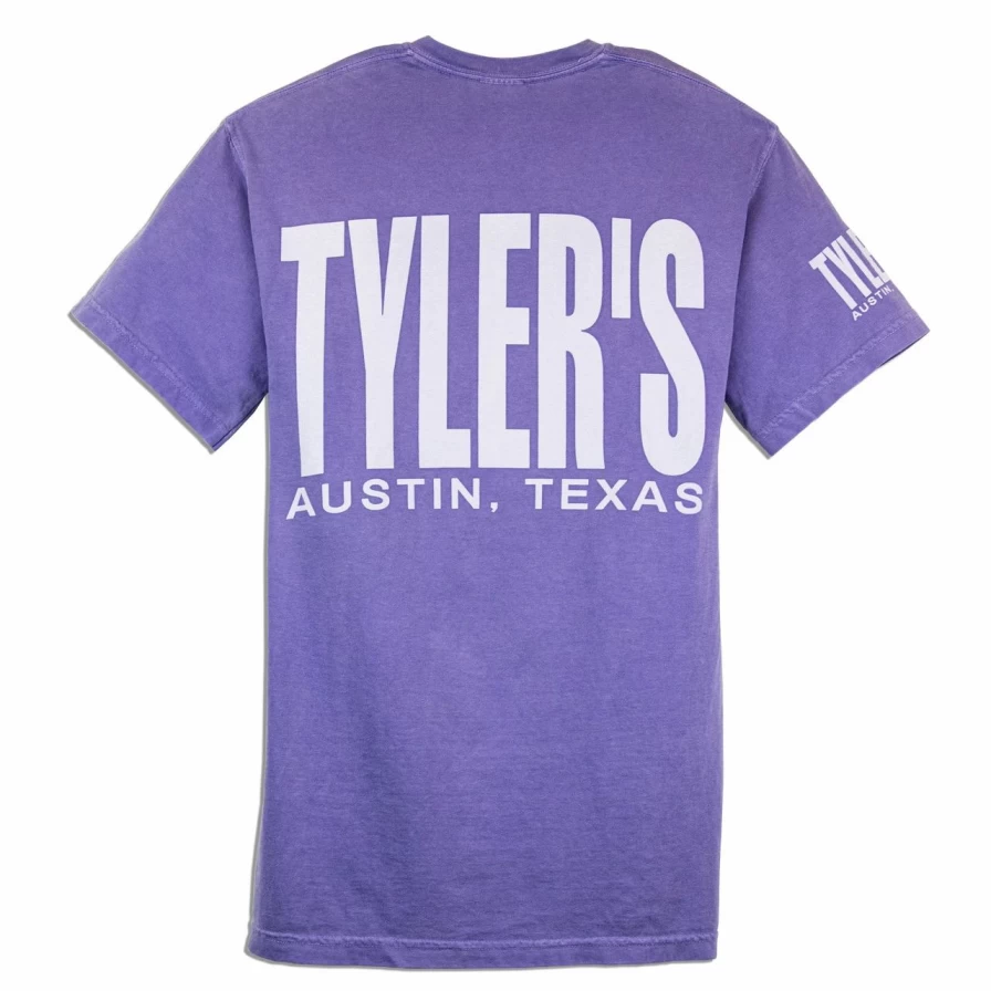 Violet Comfort Color Pocket T-Shirt Relaxed Fit Casual Tee