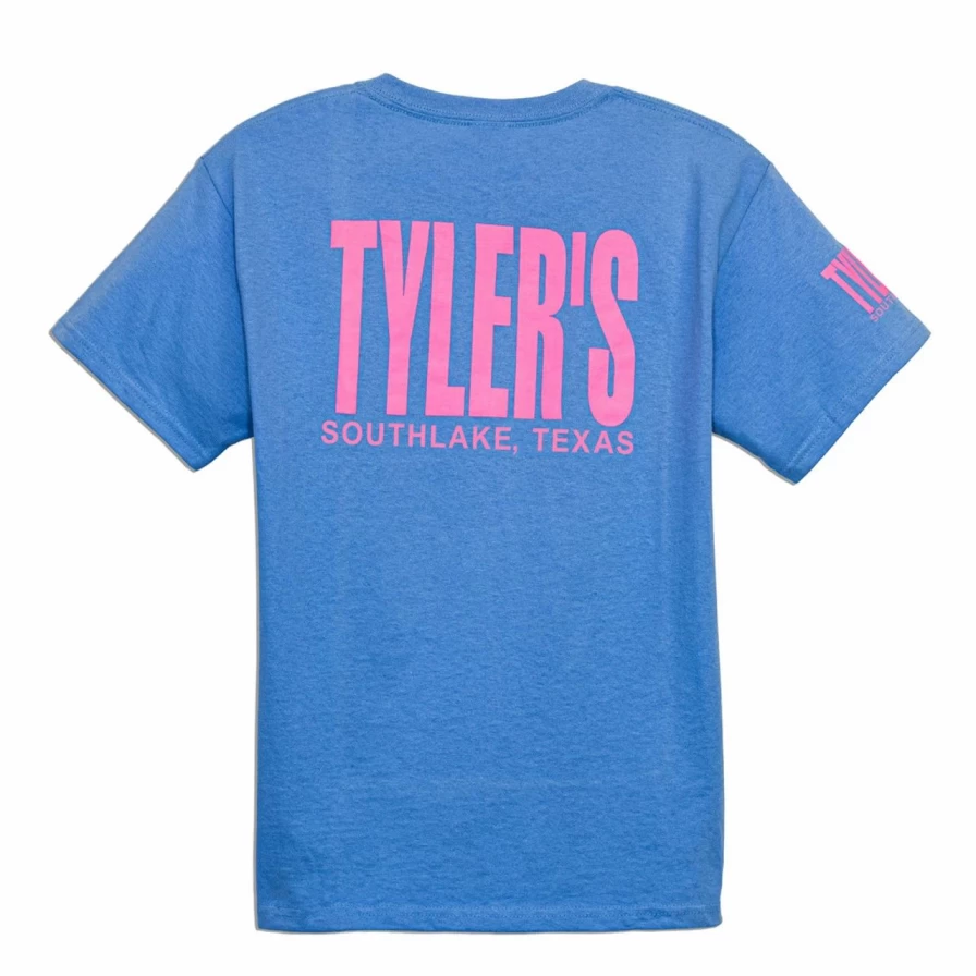 Kids' Light Blue and Azalea Printed T-Shirt - Southlake Collection