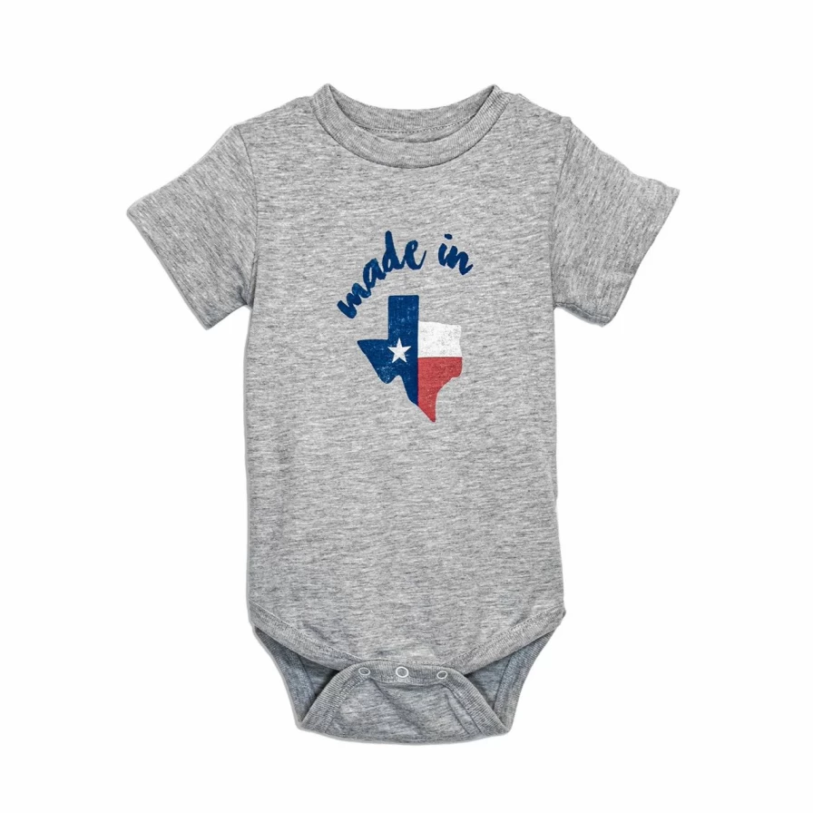 "Premium Texas-Made Onesie – Soft, Comfortable & Stylish Baby Bodysuit"