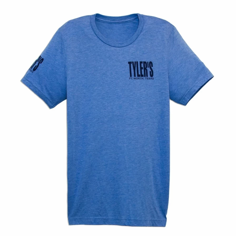 Vintage Blue and Navy Track Tee by Tyler's Antique - Fort Worth Retro Style T-Shirt