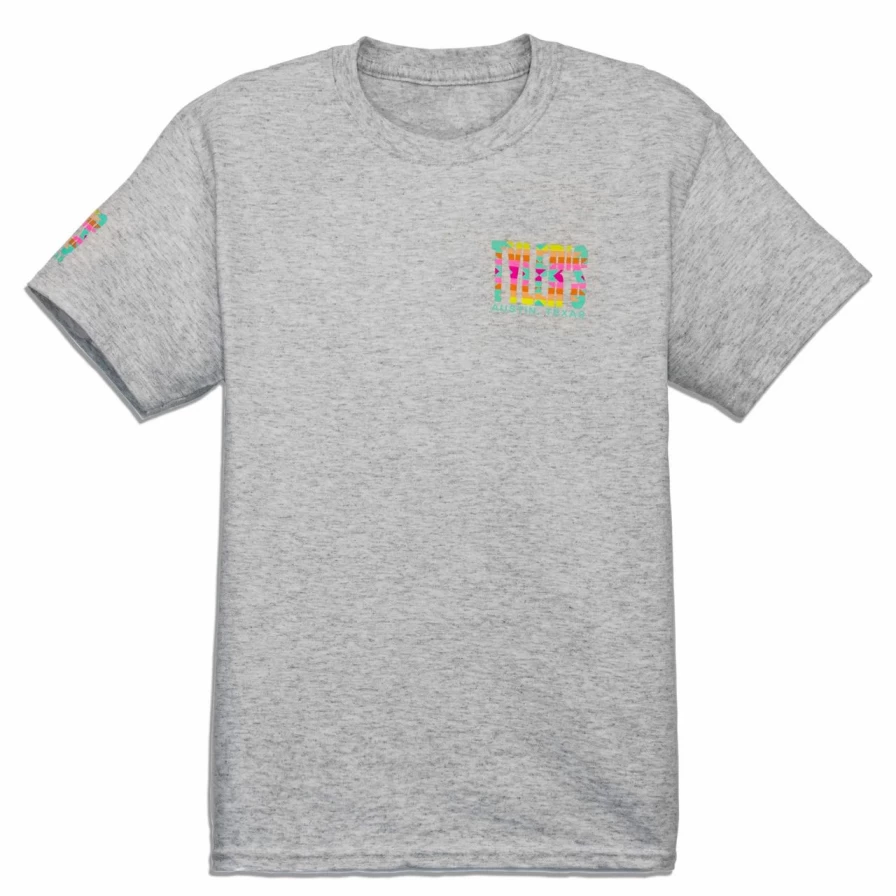 Kids' Grey Pastel Aztec Print T-Shirt - Stylish Austin Graphic Tee