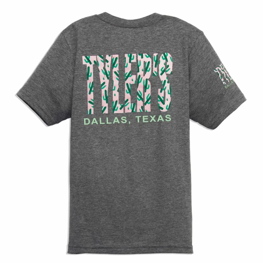 "Cactus Print Kids' T-Shirt - Fun Cactus Design Track Tee for Boys & Girls"