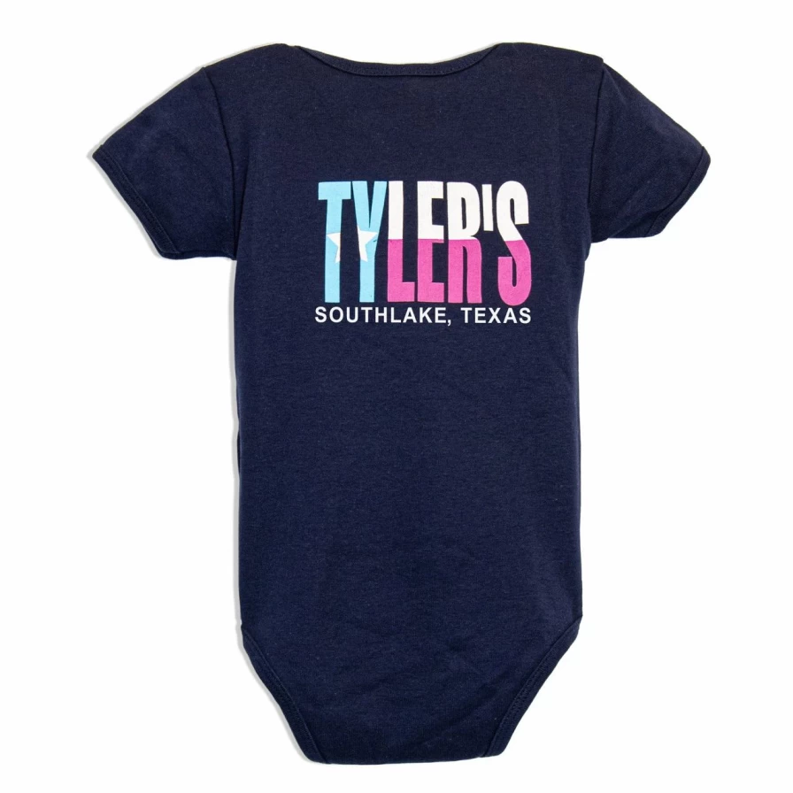 "Navy & Pastel Texas Flag Onesie for Babies – Southlake Themed Comfort Outfit"