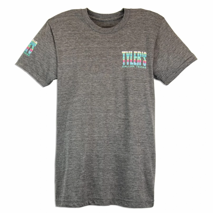 Men's Multi-Stripe Athletic Track Tee by Tyler - Dallas-Inspired Casual Sports T-Shirt