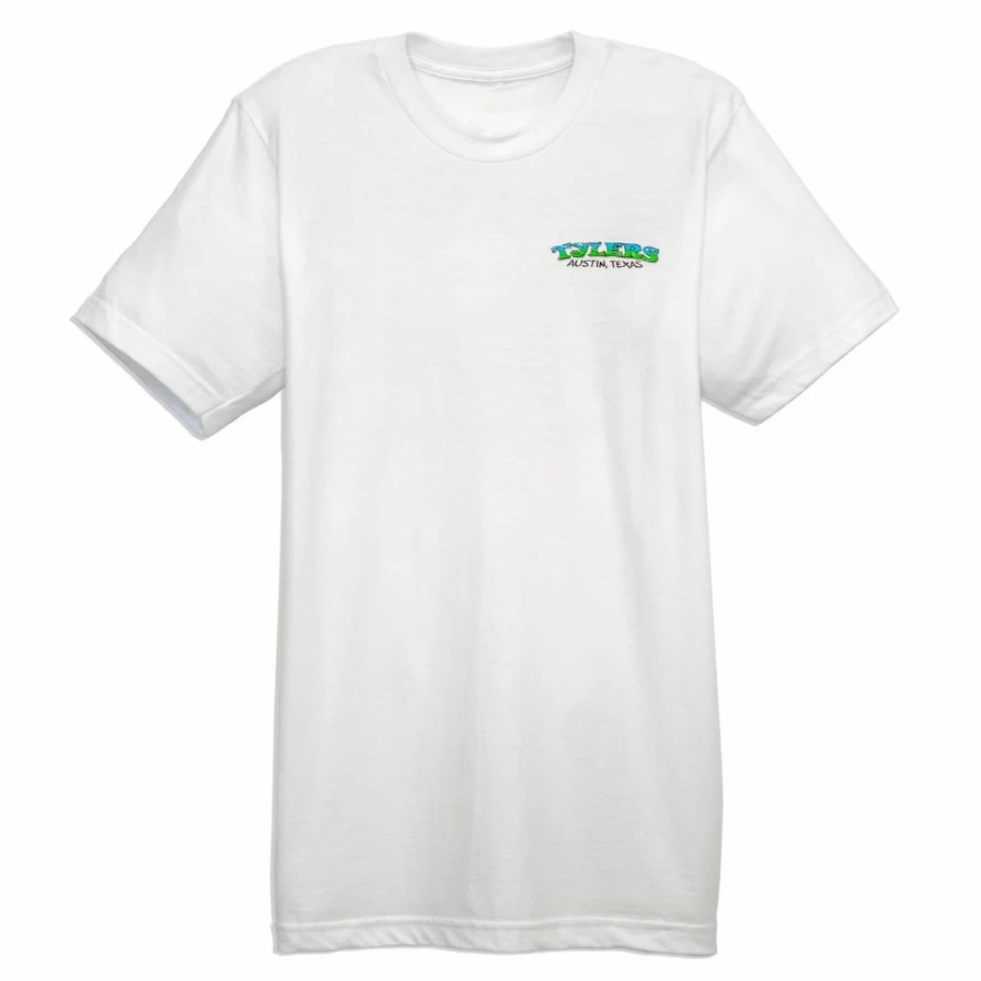 "Vintage Austin Woody Wagon Graphic Tee in White – Classic Retro Style T-Shirt"