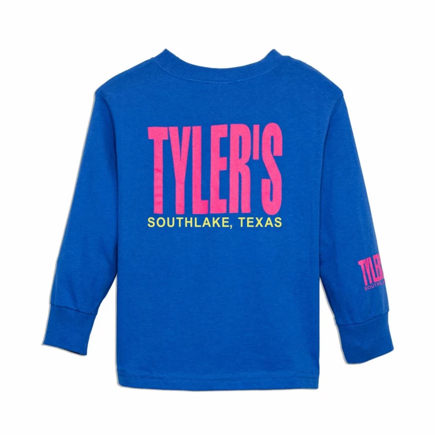 "Tyler's Royal and Pink Long Sleeve T-Shirt for Toddlers – Southlake Collection"