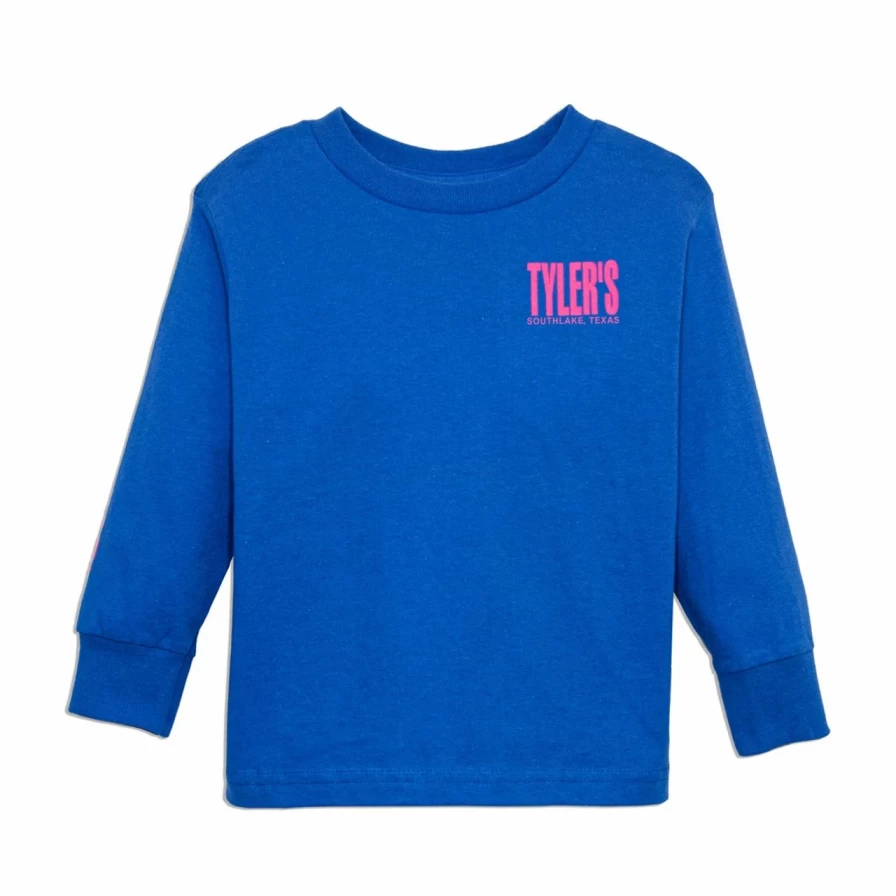 "Tyler's Royal and Pink Long Sleeve T-Shirt for Toddlers – Southlake Collection"