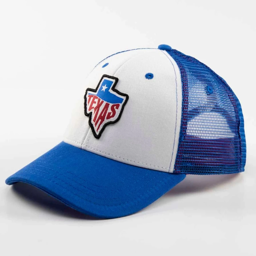 Vintage Texas Embroidered Trucker Snapback Hat - Retro Distressed Denim Cap for Men & Women