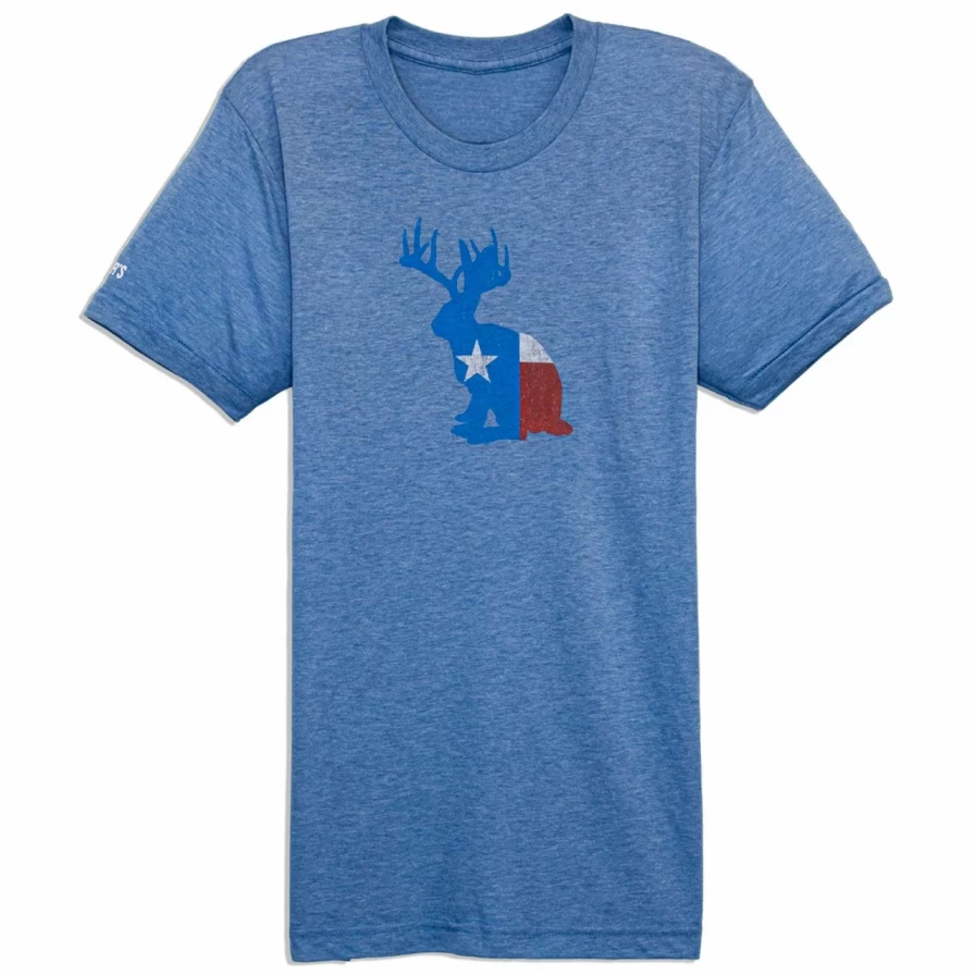 "Jackalope Graphic Vintage Flag T-Shirt for Men and Women - Soft Cotton Tee"