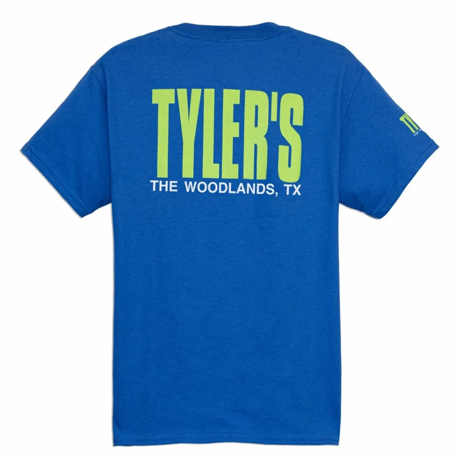 Kids' Royal and Lime Green Tyler's T-Shirt - The Woodlands Collection