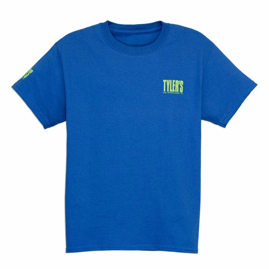 Kids' Royal and Lime Green Tyler's T-Shirt - The Woodlands Collection