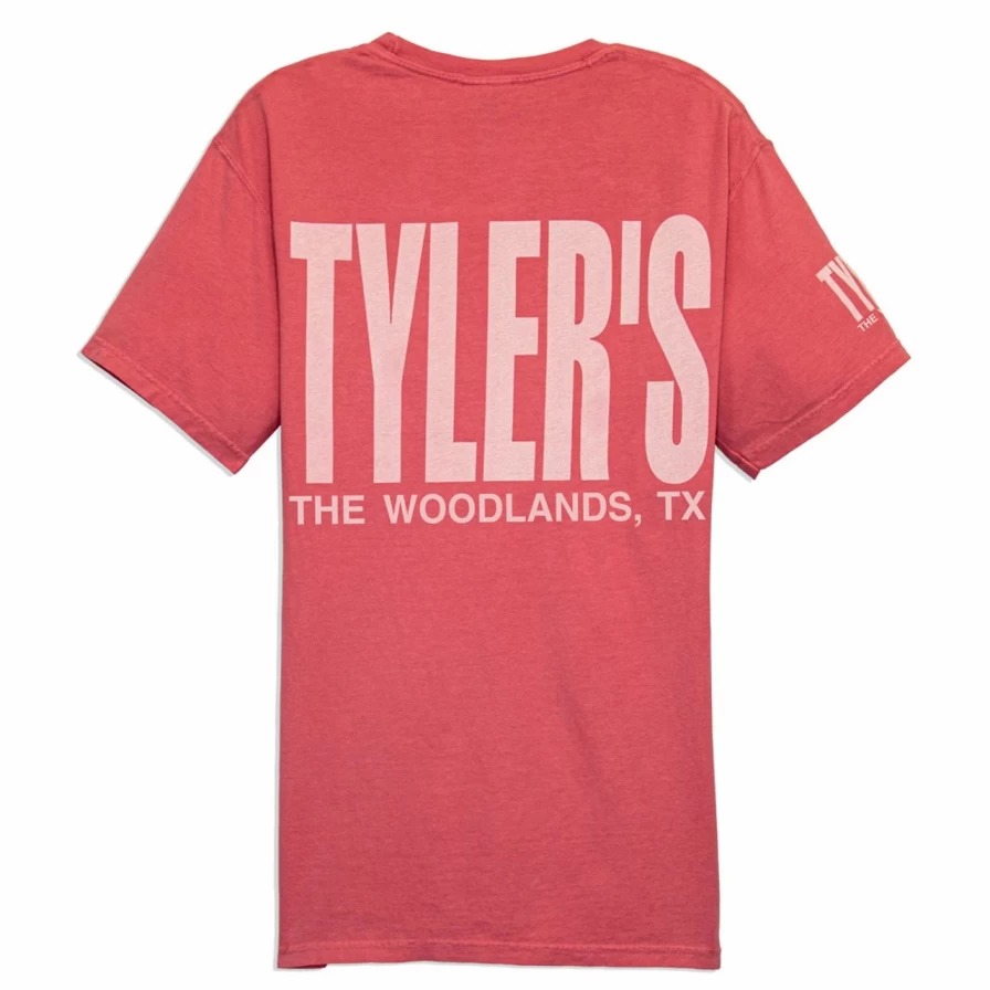 "Vintage Coral Pocket Tee - Comfort Color Off-White T-Shirt with Stylish Design"