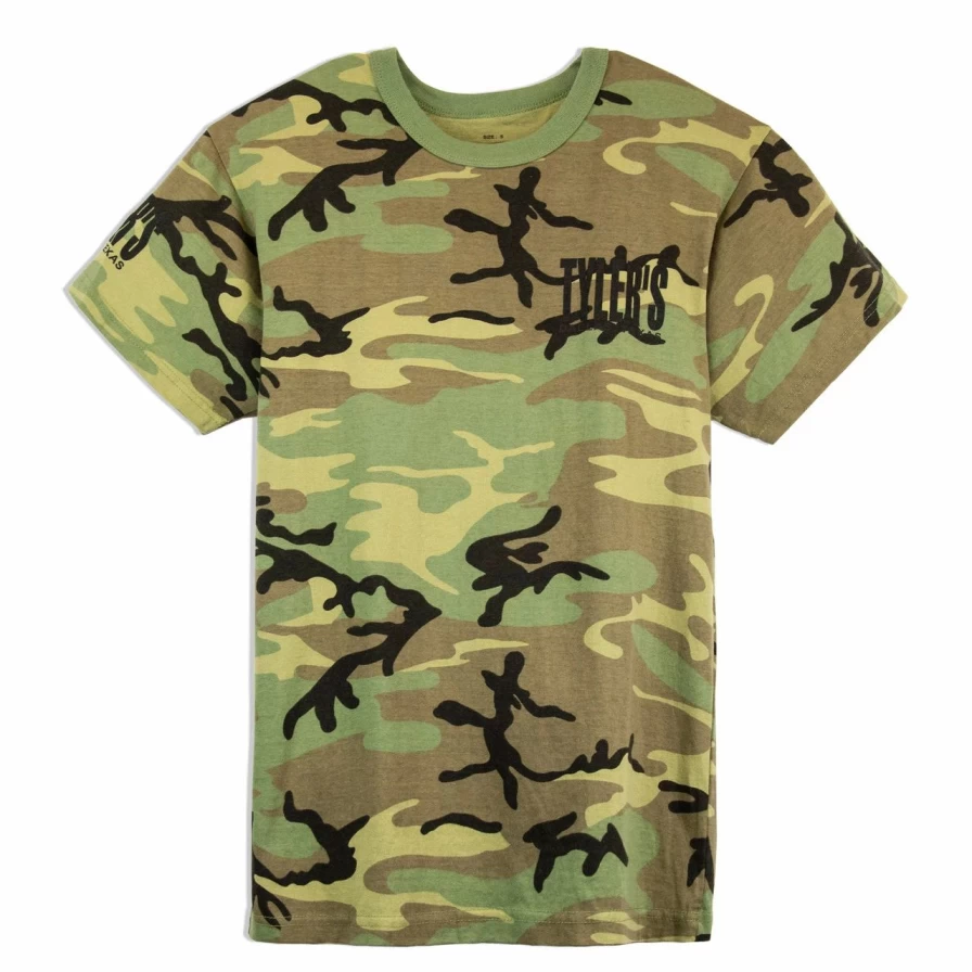 "Camo and Black Graphic Tee - Dallas Inspired Tyler's T-Shirt"