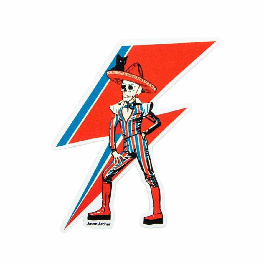 Jason Archer Ziggy Stardust Sticker - Multi-Color Decorative Vinyl Sticker for DIY & Collectibles