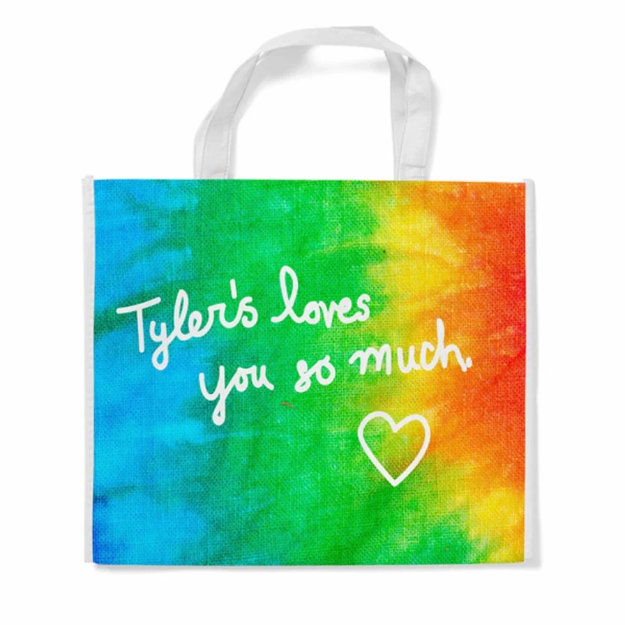 Tie Dye Reusable Tote Bag by Tyler's - Eco-Friendly Grocery Shopping Bag