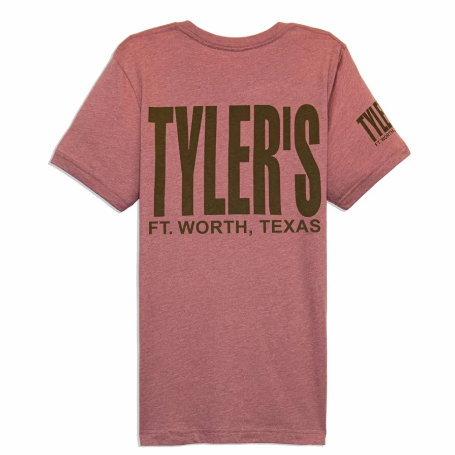Tyler's Track Tee Ft. Worth - Heather Mauve/Olive Comfort Fit T-Shirt