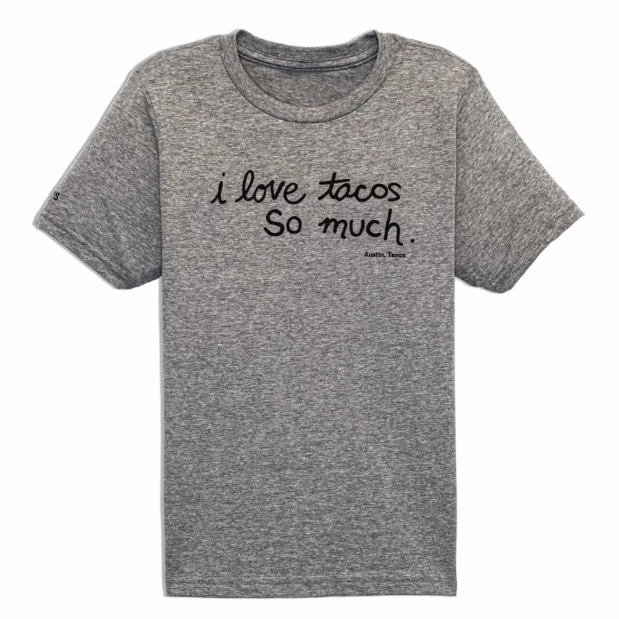 "I Love Tacos So Much T-Shirt - Funny Taco Lover Tee in Athletic Grey"