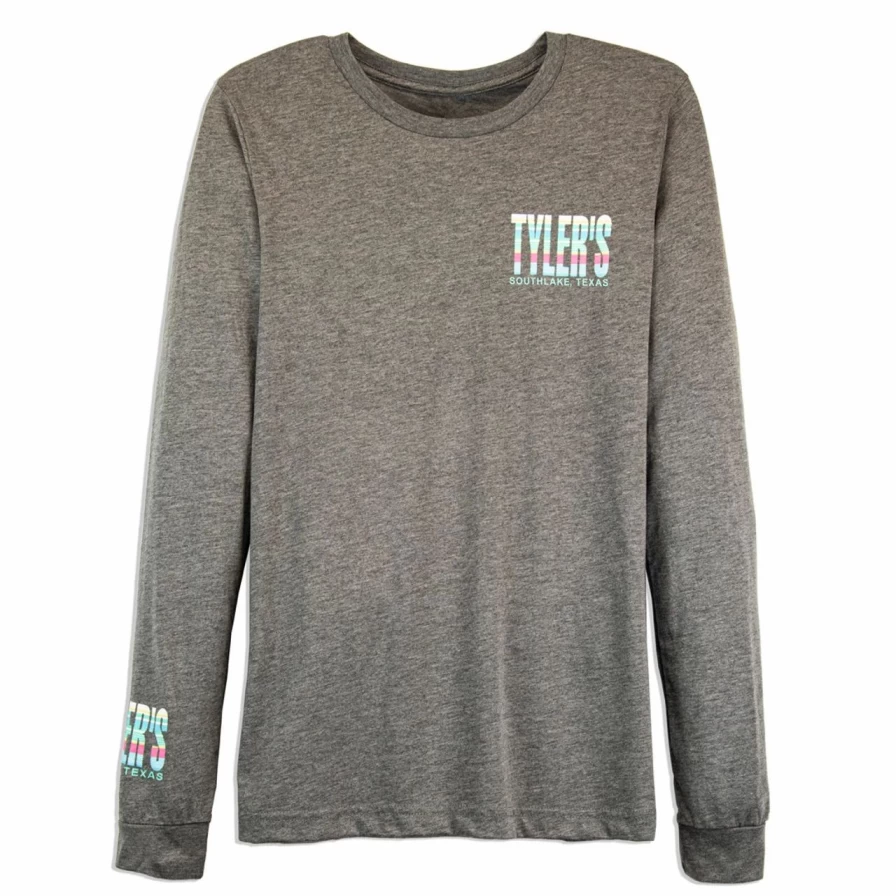 "Southlake Striped Long Sleeve T-Shirt for Men – Tyler's Casual Multi-Stripe Tee"