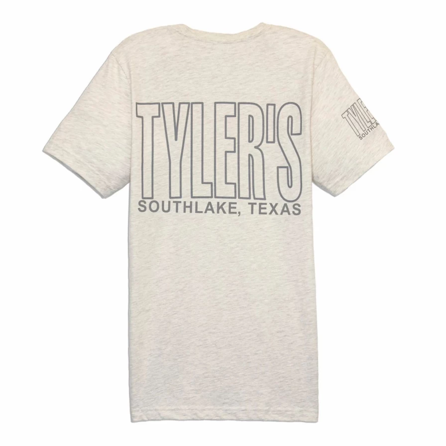 "Prism Natural Cool Grey Outline T-Shirt by Tyler's - Southlake Collection"