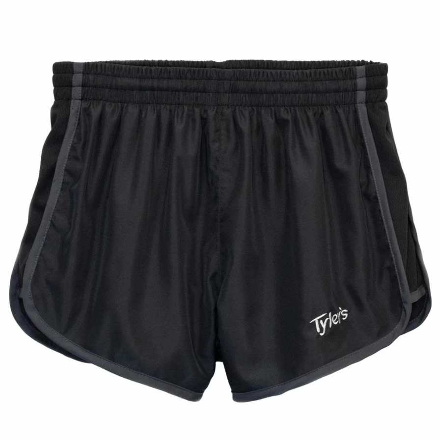 Women's Heather Grey & Black Racerback Athletic Shorts - Comfortable & Styletic Workout Shorts