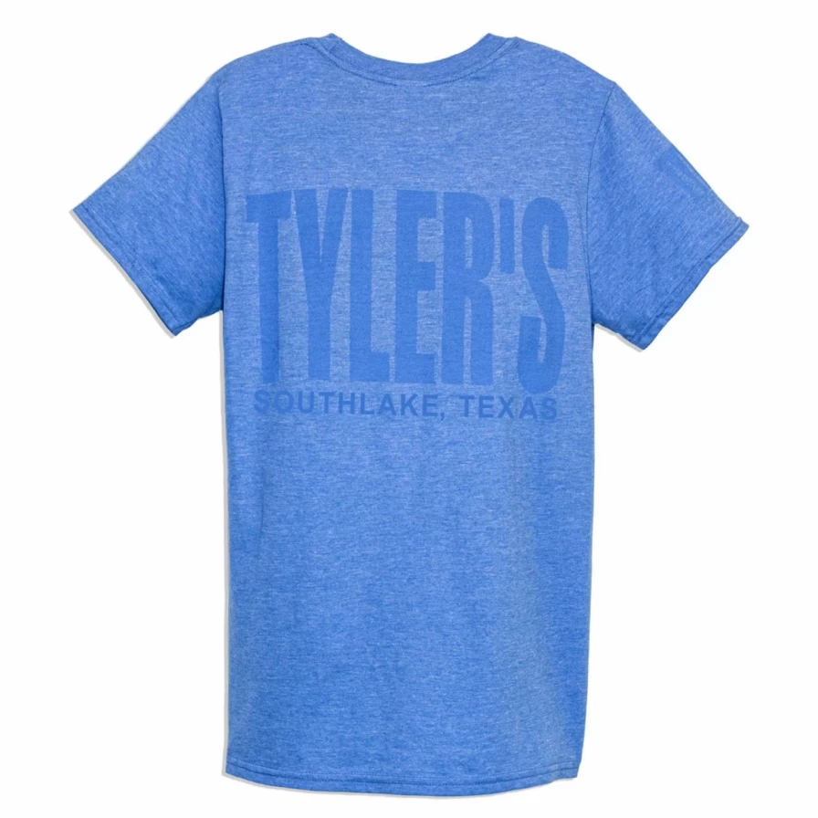"Heather Royal Blue T-Shirt by Tyler's Southlake – Comfortable Casual Tee"