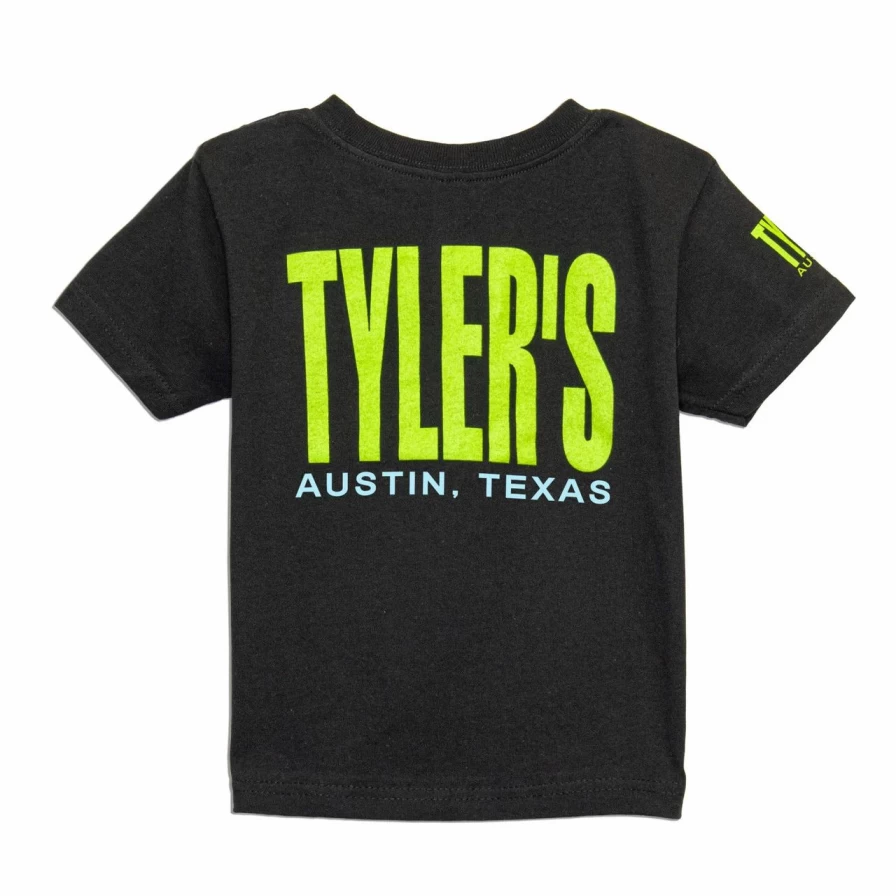 "Toddler's Black and Lime Green T-Shirt - Austin Collection"