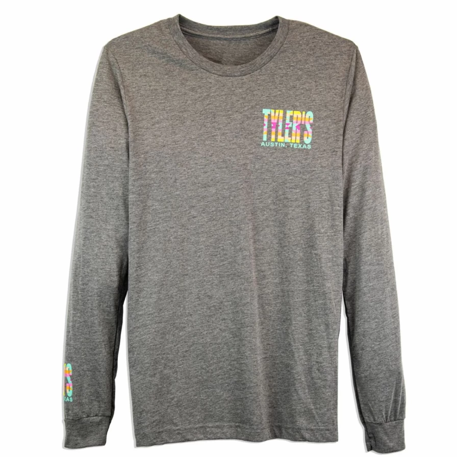 Men's Long Sleeve Aztec Print T-Shirt with Pastel Colors - Casual Boho Style Top