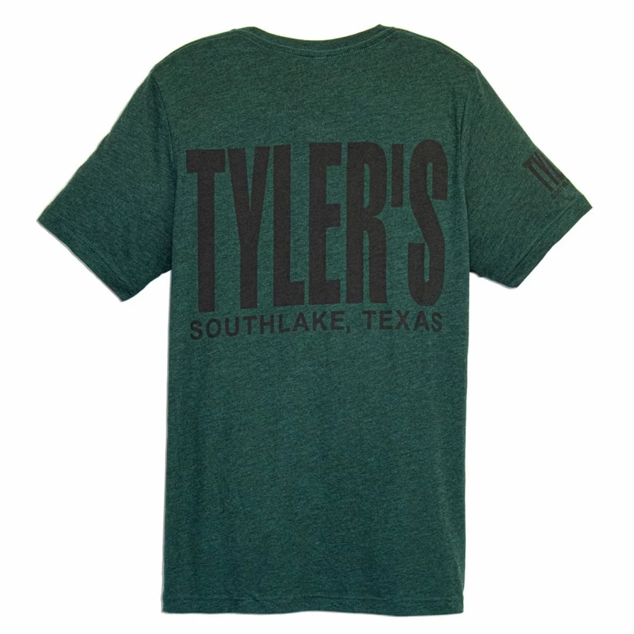 Emerald and Black Track Tee by Tyler - Stylish Southlake Graphic T-Shirt
