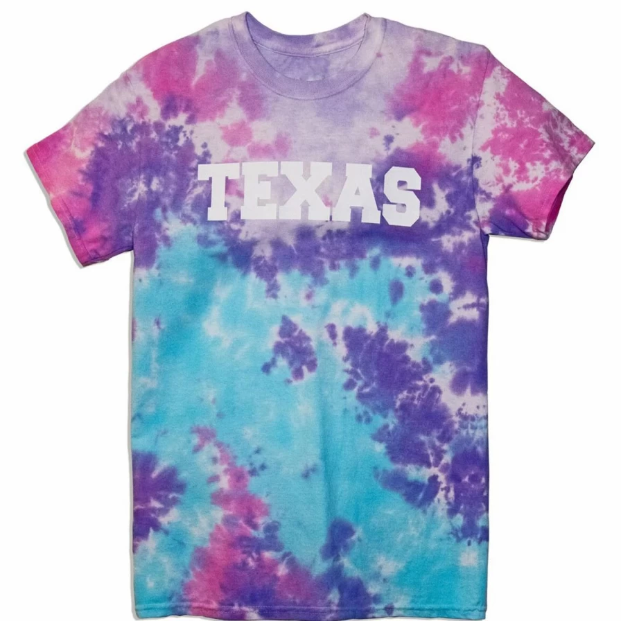 "Texas Tee Cotton Candy Color Soft Comfortable T-Shirt"