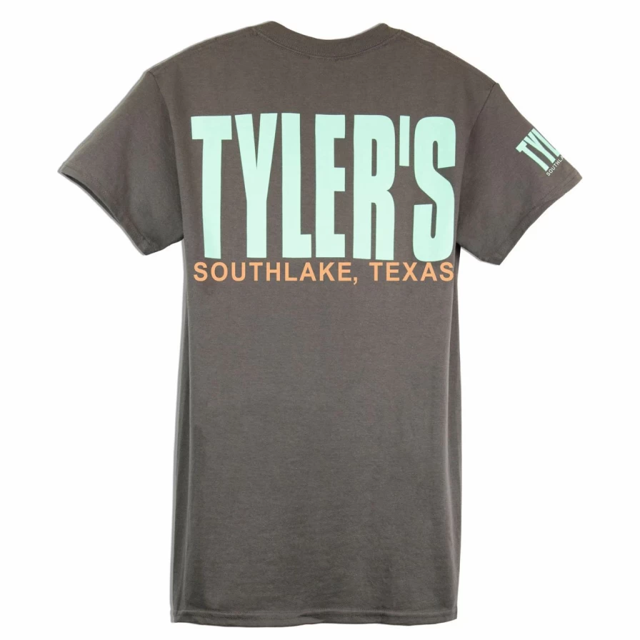 Charcoal and Mint Graphic Tee by Tyler's - Southlake Collection