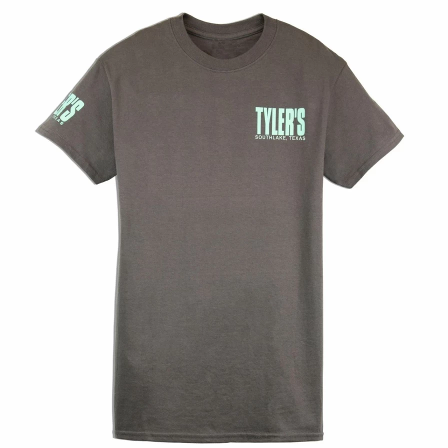 Charcoal and Mint Graphic Tee by Tyler's - Southlake Collection