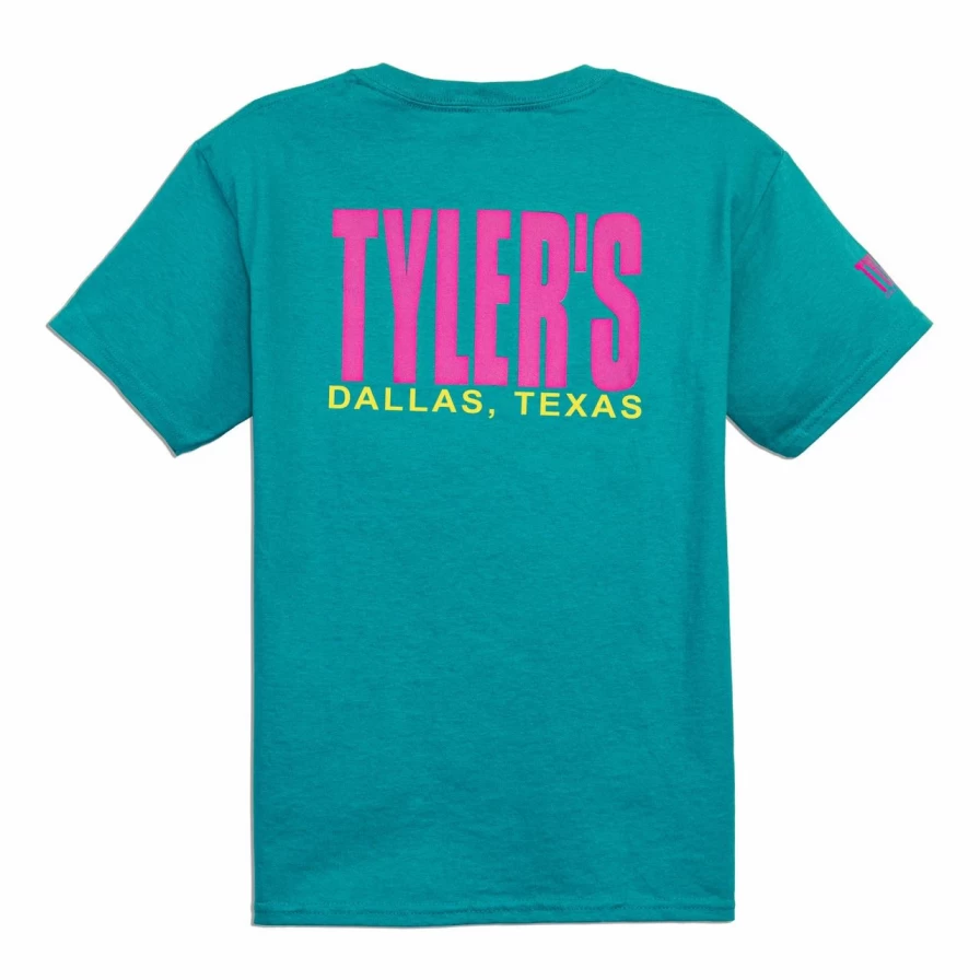 Kids' Tyler Dallas Graphic Tee with Jade and Heliconia Print - Comfortable Cotton Shirt