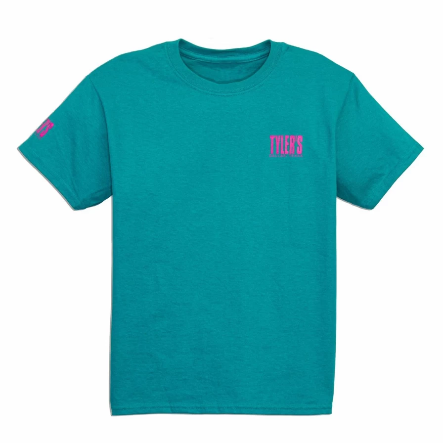Kids' Tyler Dallas Graphic Tee with Jade and Heliconia Print - Comfortable Cotton Shirt