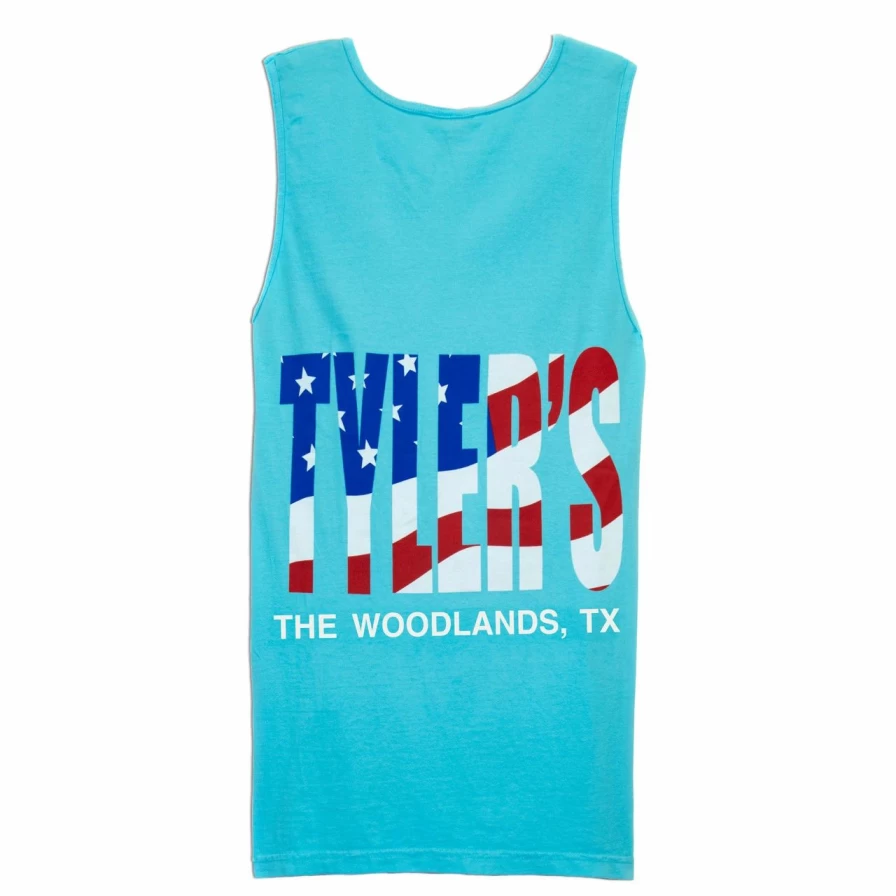 "American Flag Comfort Color Tank Top - Stylish Casual Summer Top for Men & Women"