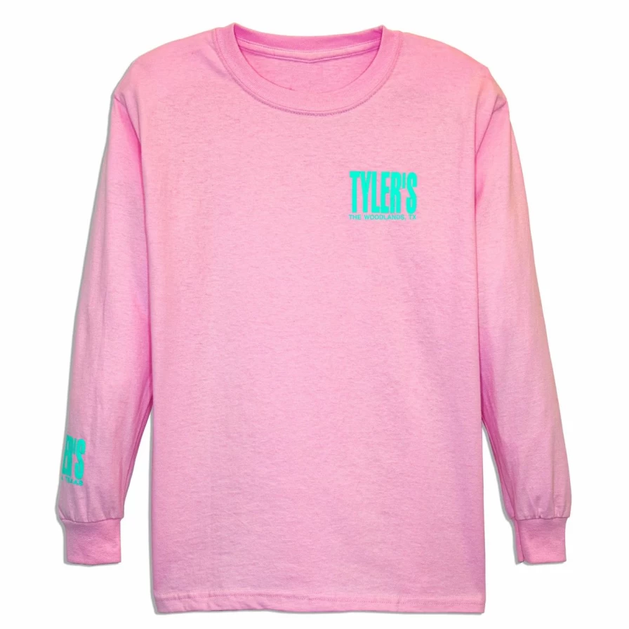 Kids' Pink and Mint Long Sleeve T-Shirt for Girls - Casual Comfortable Top