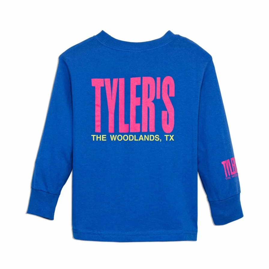 Toddler's Royal Pink Long Sleeve T-Shirt for Boys and Girls - The Woodlands Collection
