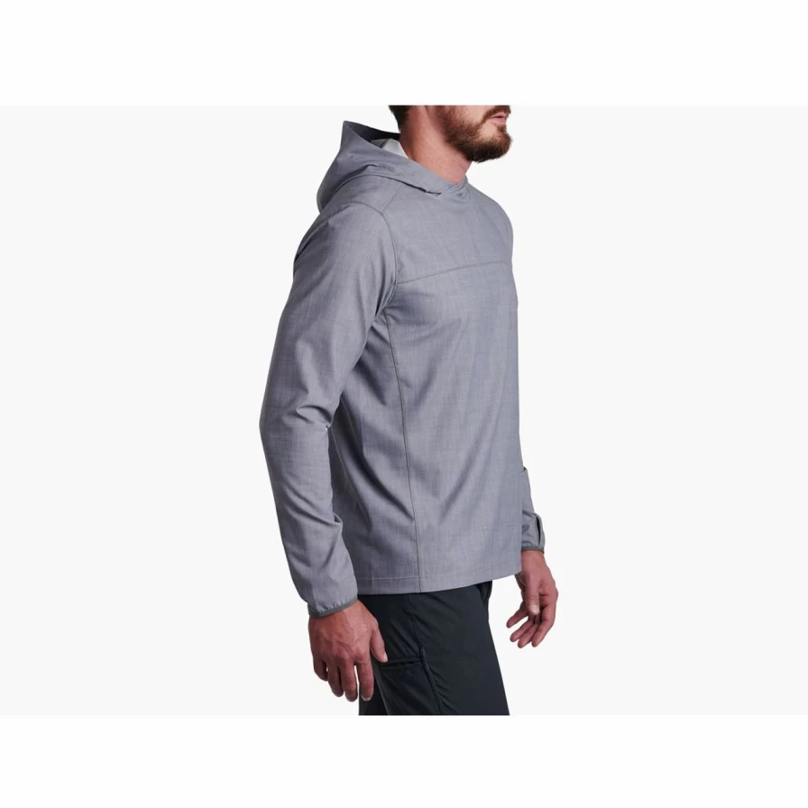 KUHL Men's Persuadr Hoody - Anchor Gray Pullover Fleece Hooded Sweatshirt