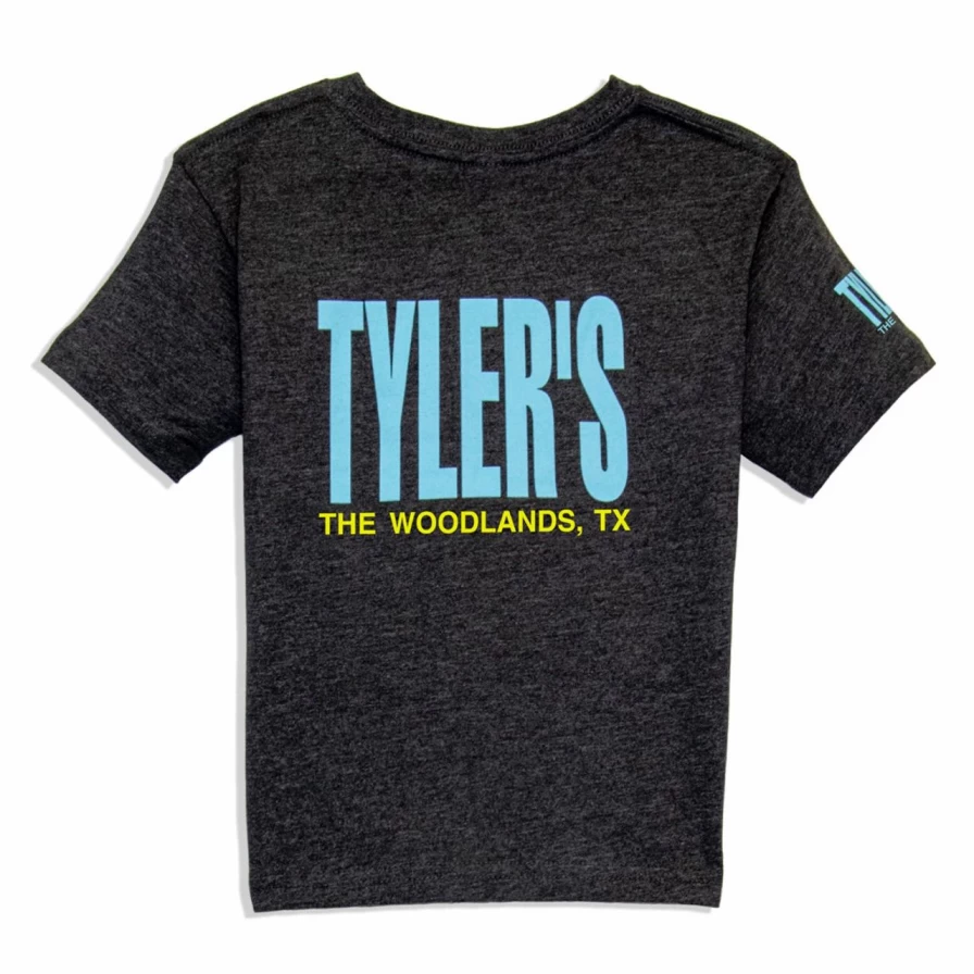 Toddler's Tyler Aqua and Yellow Tee for Boys and Girls - The Woodlands Collection