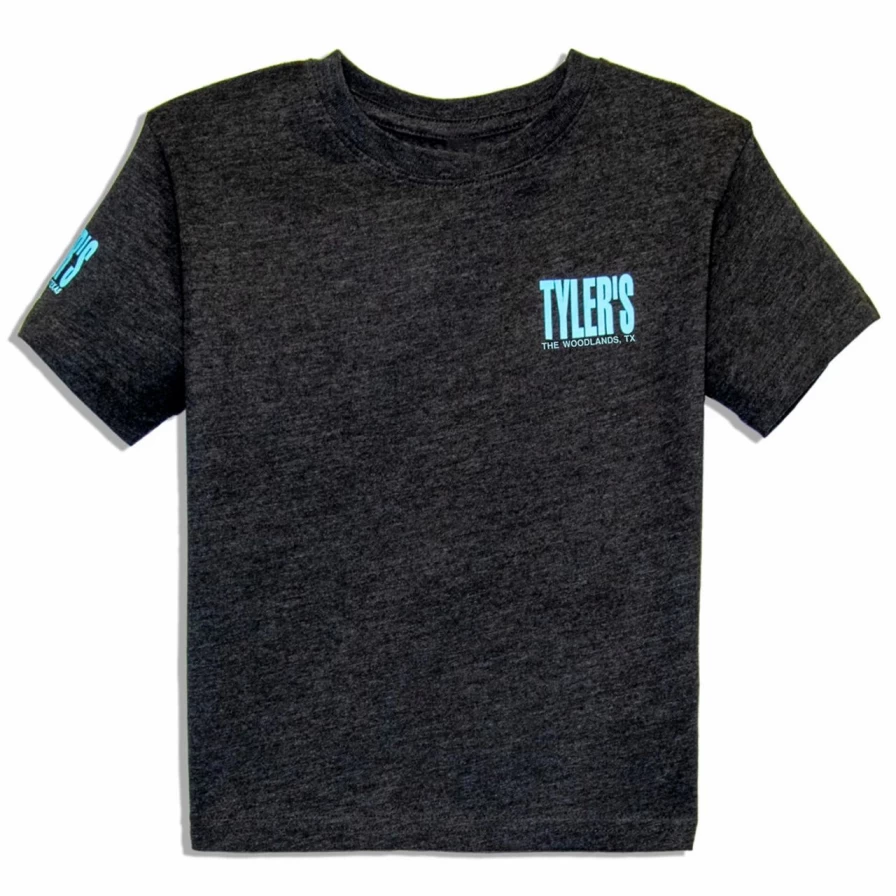 Toddler's Tyler Aqua and Yellow Tee for Boys and Girls - The Woodlands Collection