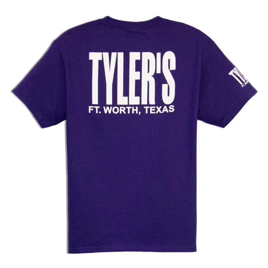 Kids' Purple and White Tyler's T-Shirt - Fun and Comfortable Tee for Boys & Girls