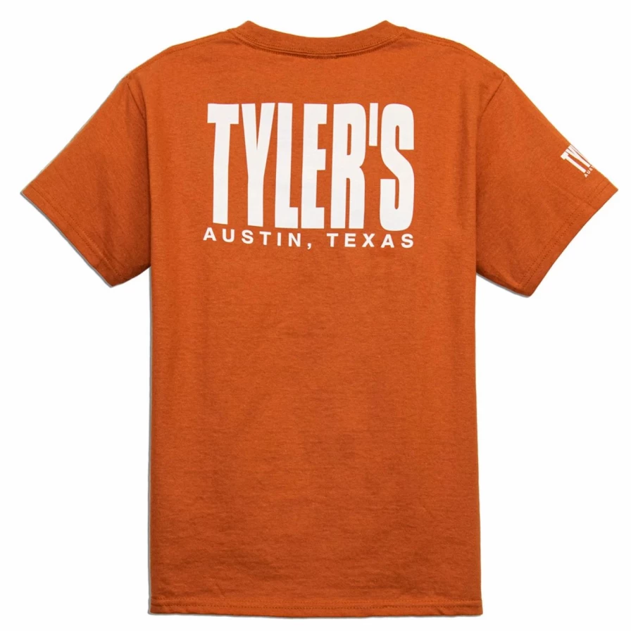 "Kids' Texas Orange and White Austin Graphic Tee - Comfortable Cotton T-Shirt"
